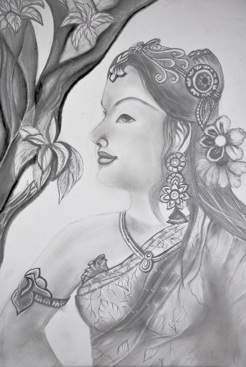 Girl Looking Nature