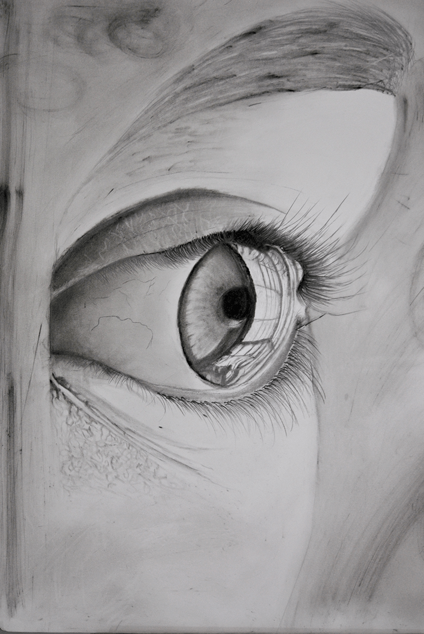 Girl Eye Closeup Art