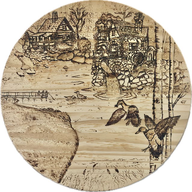 Pondside Paradise Wood Burning